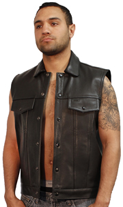 Mens US Made Jean Vest