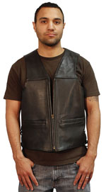 Mens USA Made Vest with Zipper