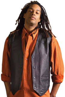 V22386 Napa Leather Flag Vest