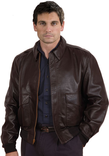 A2 Air Force Lambskin Leather Bomber Waist Military Jacket | Leather.com