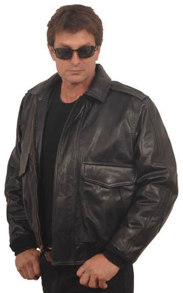 Commercial Pilot Uniform Bomber Jacket made in Goatskin Leather