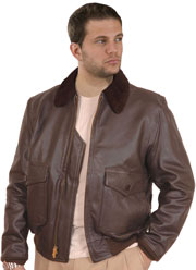 G1 Navy Bomber Jacket in Deerskin