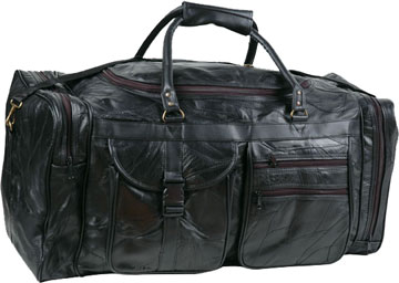 26 inch patchwork leather travel bag click for bigger image