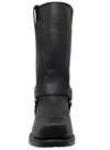 MB1442 Mens Ride Tecs Leather 13 inch Harness Boots with Square Toe and Zipper front View