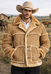 B3 Black Jacket with  Black Fur
