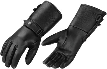 Glove-89 Short Police Style Lightweight Goatskin Leather Gloves Large View