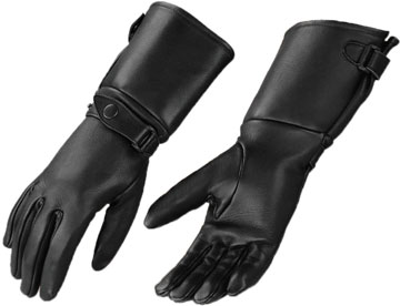 Gauntlet-859 Ladies Deerskin Leather Gauntlet Gloves with Snap Strap Large View