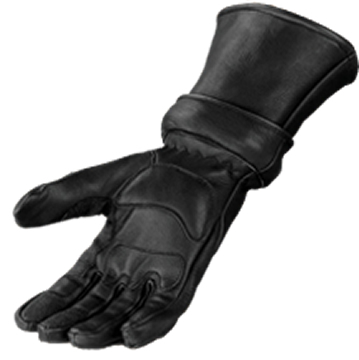 Style 852 Leather Deerskin Gauntlet Glove with zip out gauntlet portion