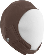 Aviator Shearling Leather Helmet 2 with Off White Fur