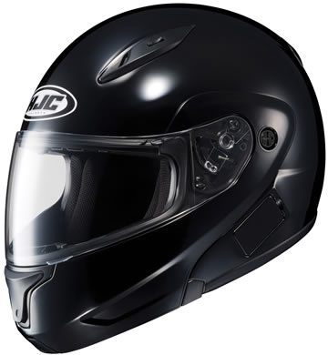 CL-MAX2 HJC Gloss Black Motorcycle Modular Helmet Modular Click for Large View