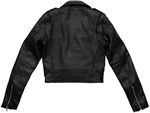 LB606AH Women's Biker Style Lambskin Fashion Leather Jacket  Back View2