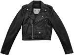 LB606AH Women's Biker Style Lambskin Fashion Leather Jacket  Front View