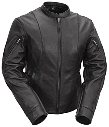 LC177 Ladies Motorcycle Racer Jacket with Adjustable Side Belts Larger View