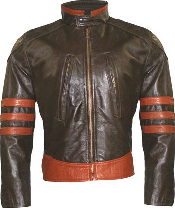 Wolverine Mens Motorcycle Leather Jacket Made in the USA