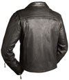 LV4510 Ladies Motorcycle Leather Vest Back View