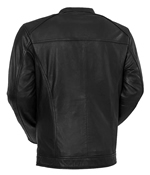 B2153 Mens Lambskin Leather Sport Waist Jacket  Back View 2