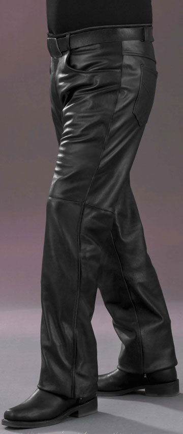 P115 Mens Leather Jean Style Pants Made in the USA