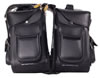 Saddle-4085 PVC Motorcycle Zip-Off Saddle Bags with Accessory Pockets Side1 View