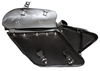 Saddle-4088 PVC Dyna Motorcycle Lock Ready Zip-Off Saddle Bags Details View