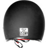 Bobber 500 Helmet D.O.T. Approved 70's Retro Style Helmet Flat Black Back View